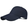 thumbnail image 1 of Daolelai Unisex Solid Color Large Brim Extended Baseball Cap, 1 of 2