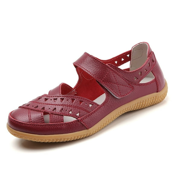Daolelai Women's Casual Shoes Flat Solid Color Hollow Casual Moccasins Soft Sole Comfortable Casual Shoes