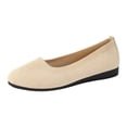 thumbnail image 1 of Daolelai Women's Casual Shoes New Solid Color Round Toe Flying Woven Flat Shoes Women's Casual Breathable Hollow Knitted Lazy Work Shoes Ballet Shoes, 1 of 9
