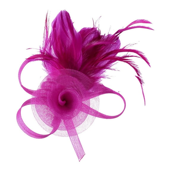 Daolelai Women's Exquisite Feather Headband Hair Accessories All-Match Party Performance Head Flower