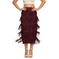 thumbnail image 1 of Daolelai Women's Fashionable and Elegant Tassel Comfortable Slim-Fit Versatile Skirt, 1 of 6
