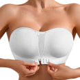 thumbnail image 1 of Daolelai Women's Front Buckle Invisible Bra Strapless Non- Underwear Beautiful Back Underwear Gathered Tube Top, 1 of 5