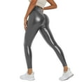 thumbnail image 1 of Daolelai Women's High Waist Leather Tights, 1 of 6