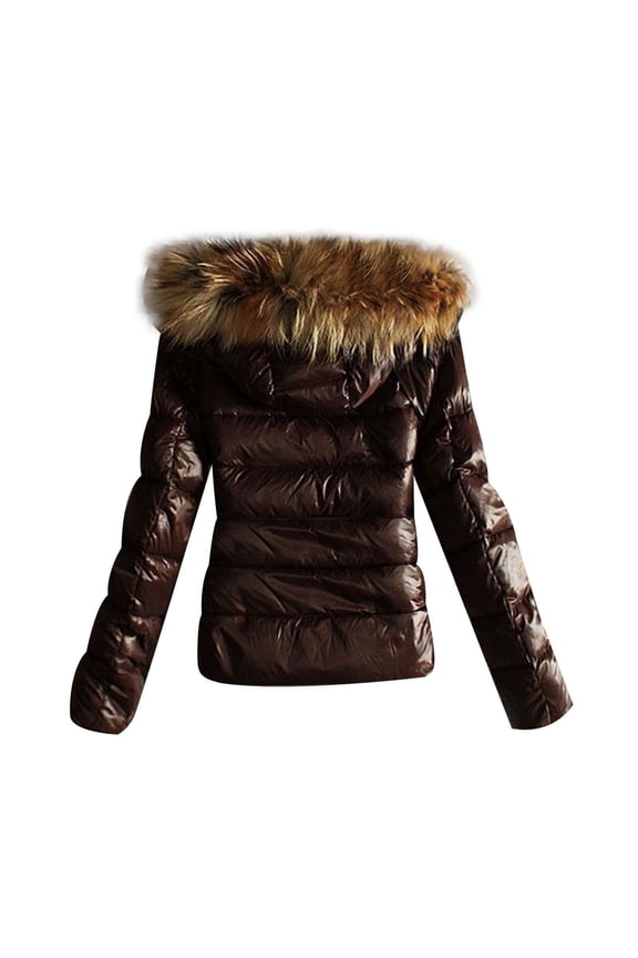 Women's Lightweight Down Insulated Quilted Bubble Padded Hooded Jacket