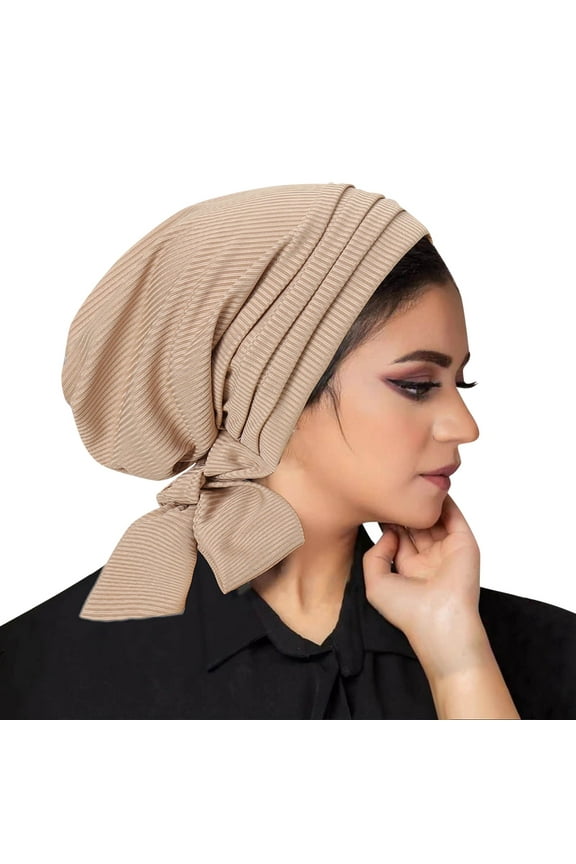 Women's Middle Eastern Head Cover Fashion Elastic Headscarf Malay Indonesian Headscarf