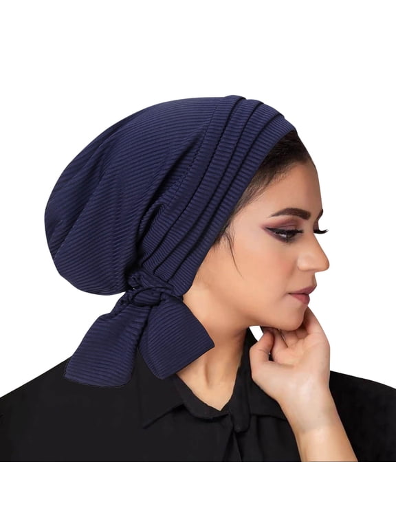 Women's Middle Eastern Head Cover Fashion Elastic Headscarf Malay Indonesian Headscarf