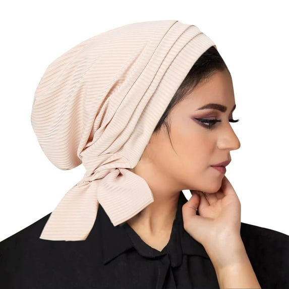 Daolelai Women's Middle Eastern Head Cover Fashion Elastic Headscarf Malay Indonesian Headscarf