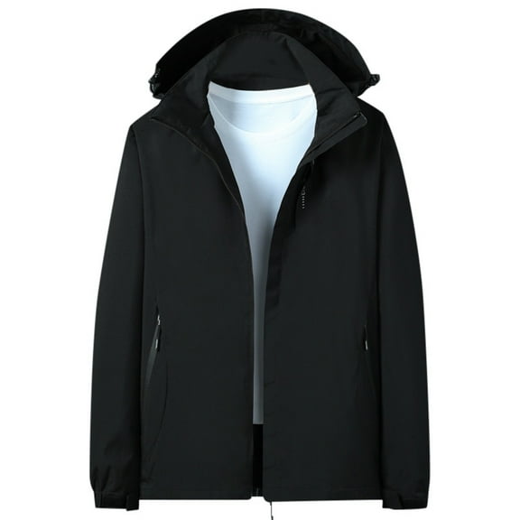 Daolelai Women's Solid Color Outdoor Single-Layer Jacket, Windproof, Water-Proof and Breathable Sports Running Windbreaker