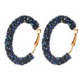 thumbnail image 1 of Daolelai Women's Sparkling Hoop Earrings, 1 of 6