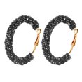 thumbnail image 1 of Daolelai Women's Sparkling Hoop Earrings, 1 of 5