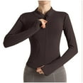 thumbnail image 1 of Daolelai Women's Sports Fitness Stand Collar Casual Running Quick Dry Tight Yoga Top Jacket, 1 of 6