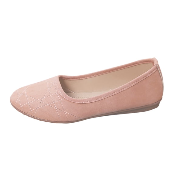 Daolelai Women's Stylish Leather Solid Color Wedge Heel Casual Shoes Elegant and Comfortable Shoes