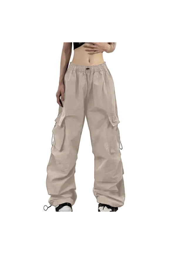 Women's Summer Assault Pants Multi-Pocket Overalls Women's New Japanese Retro High Street Parachute Casual Trousers Loose Type