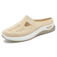 thumbnail image 1 of Daolelai Women's Summer Fashion Mesh Breathable Slippers Round Toe Non-Slip Slip-On Beach Slippers, 1 of 9