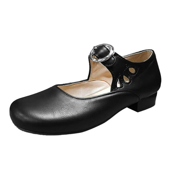 Daolelai Women's Thick Heel Casual Shoes Oktoberfest Women's Shoes