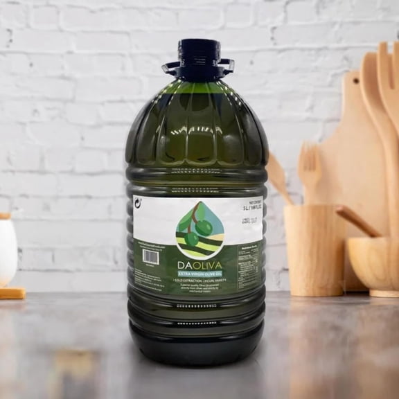 Daoliva Extra Virgin Olive Oil  5L (1.32 Gal) Tin  Cold Extracted Picual Variety  Imported from Spain  First Press, 100% Natural