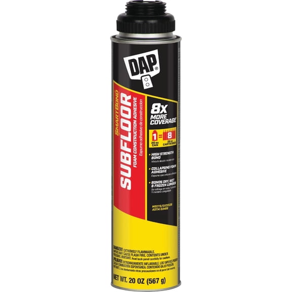 Dap 00042 Subfloor Gun-Grade Construction Adhesive, 20-Ounce, Tan
