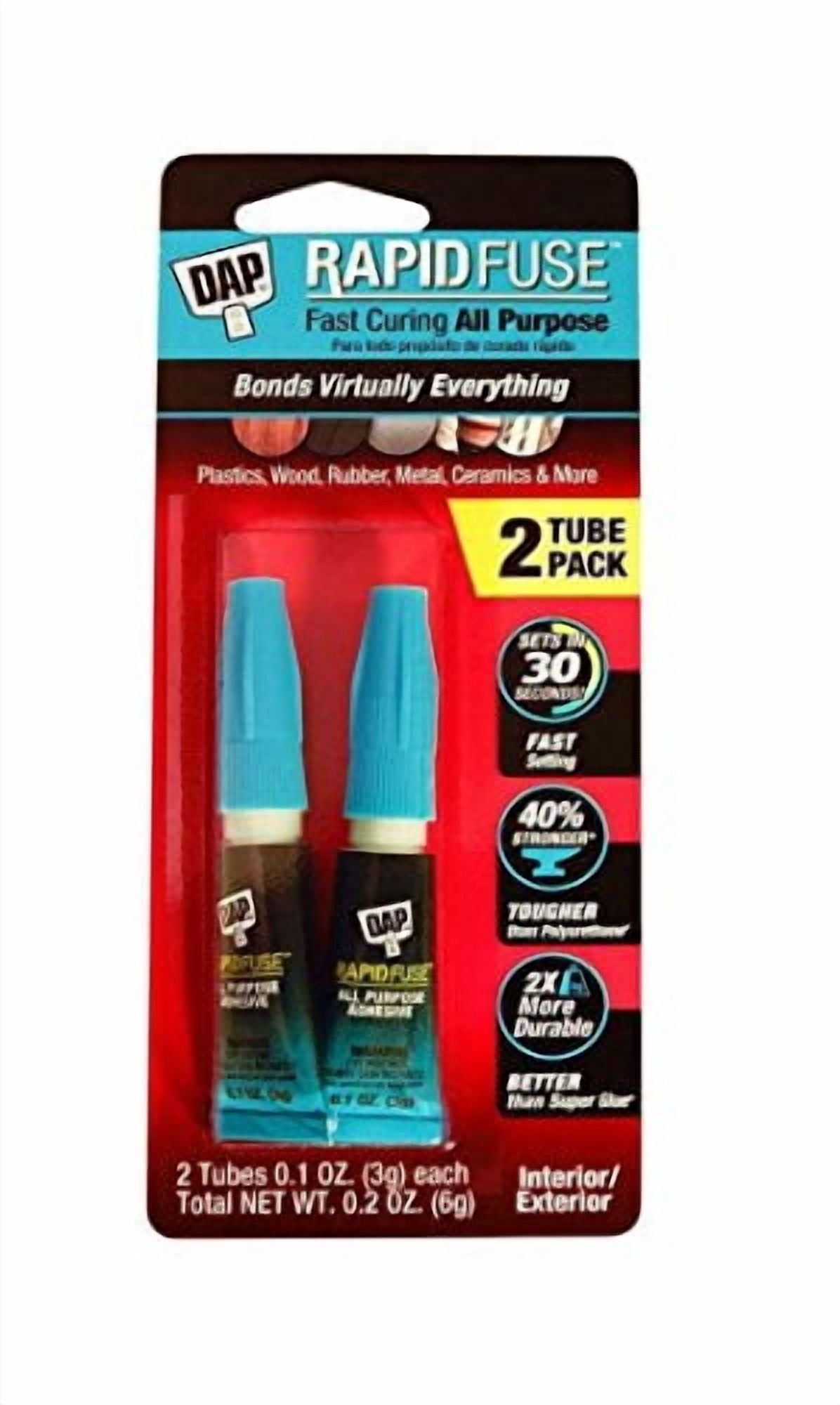 Dap 00158 30 Pack 0.20 oz. RapidFuse Fast Curing All Purpose Adhesive 2 ...