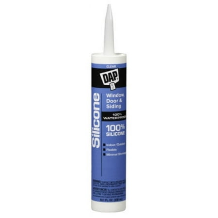 product image of Dap 08641 Window & Door 100% Silicone Rubber Sealant, 9.8 Oz, Clear, Each