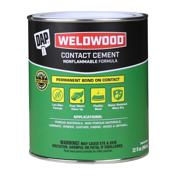 Dap 1 Quart Weldwood Nonflammable Contact Cement  25332