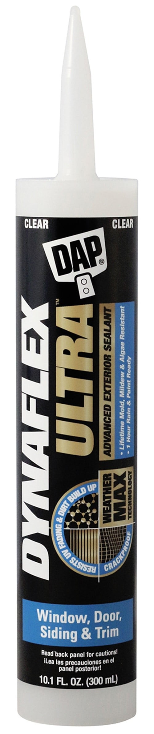 Dap 10.1 oz DynaFlex Ultra Clear Windows, Doors Siding & Trim Sealant