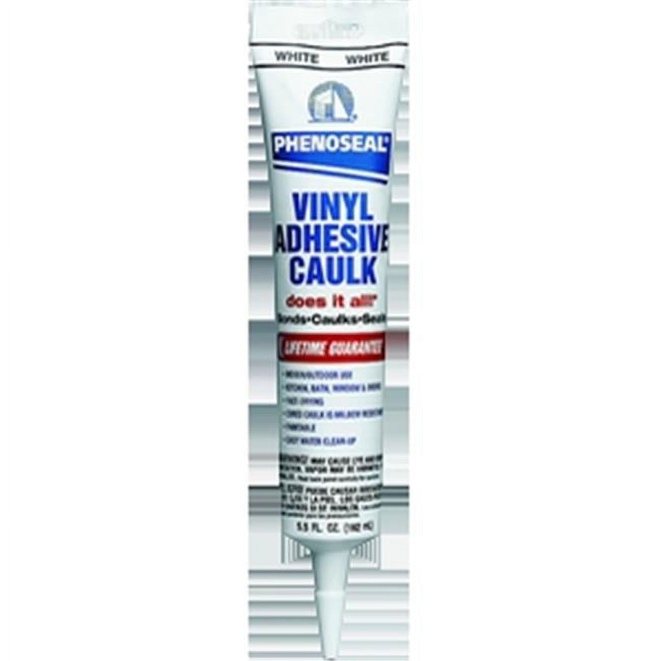 Dap 101 5.5 oz. Phenoseal White Does It All Vinyl Adhesive Caulk