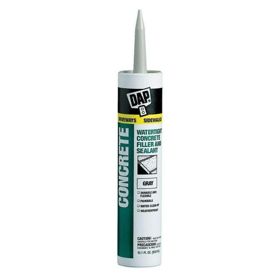 Dap 18021, Latex, Gray Concrete Filler Industrial Sealant, 10.1 oz