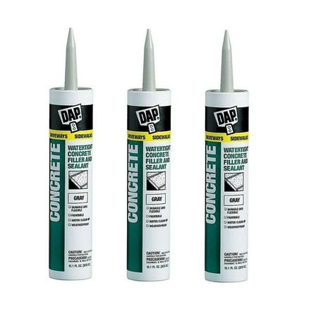 Dap 18021, Siliconized Latex, Gray Cartridge Industrial Sealant, 14 lb 10.1 fl oz, 3 Pack