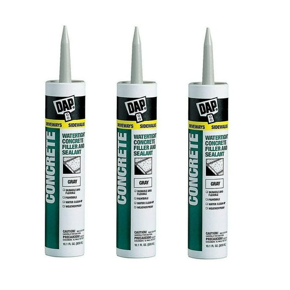 Dap 18021, Siliconized Latex, Gray Cartridge Industrial Sealant, 14 lb 10.1 fl oz, 3 Pack