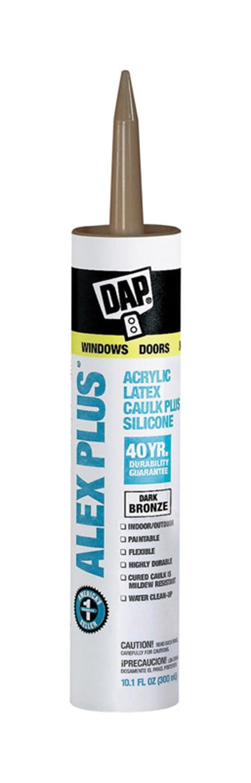 Dap 18124 11 Oz Bronze Alex Plus® Acrylic Latex Caulk With Silicone
