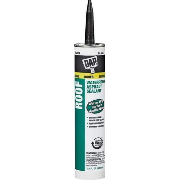 Dap 18268 12 Pack 10.1 oz. Roof Waterproof Asphalt Filler and Sealant, Black