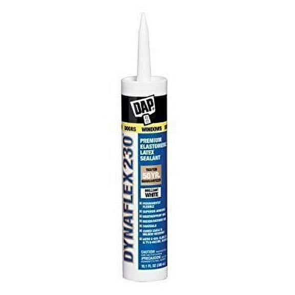 Dap 18275 18 Pack 10.1-Ounce Dynaflex 230 Premium Indoor/Outdoor Sealant, White