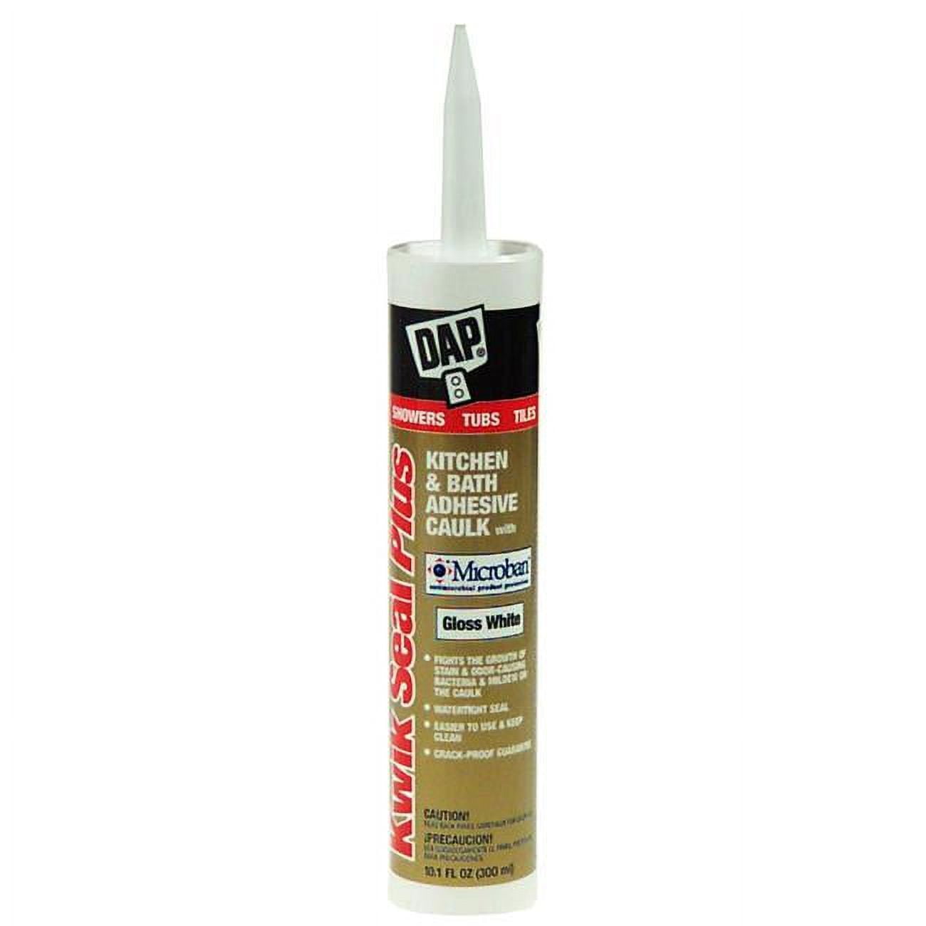 Dap 18510 White Dap Kwik Seal Plus Premium Kitchen and Bath Adhesive