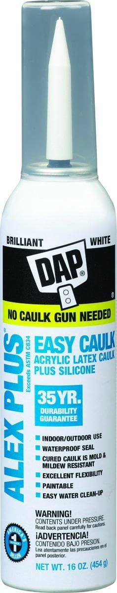 Dap 18736 10.1 Oz White Alex Plus White Easy Caulk