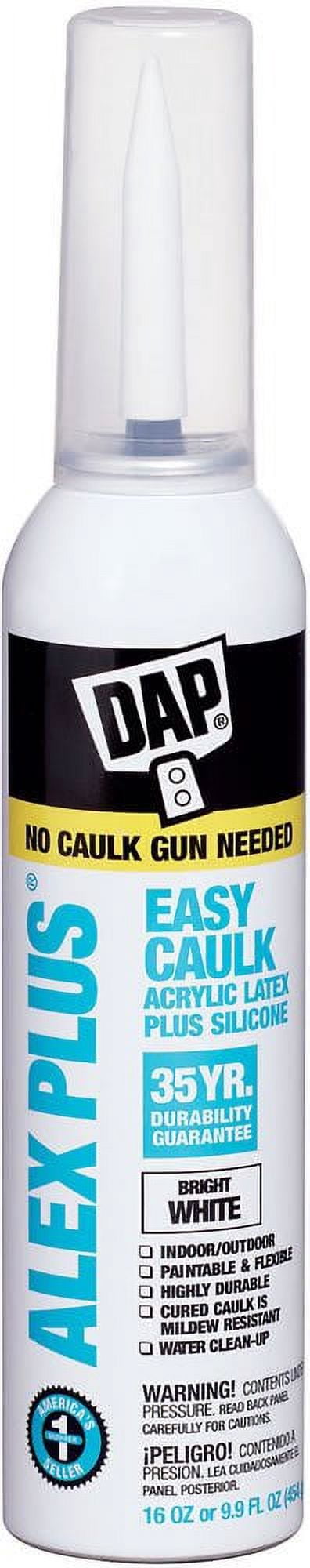 Dap 18736 16-oz. Alex Plus White Acrylic Latex Caulk - Quantity 1