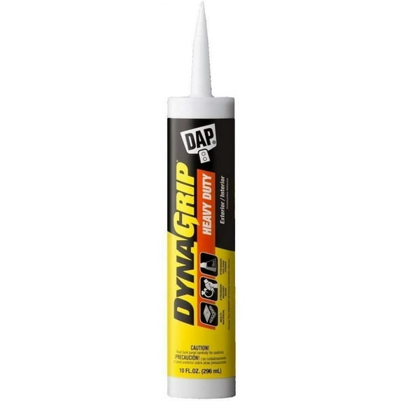 Dap 27509 18 Pack 10 oz. DynaGrip Heavy Duty Construction Adhesive, Off-White