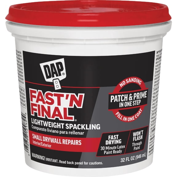 Dap 32 oz. Fast 'N Final Lightweight Spackling 12142