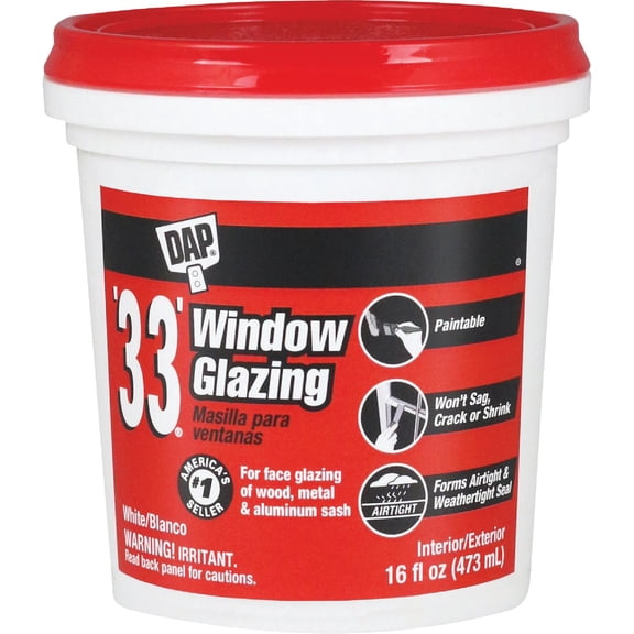 Dap 33 Window Glazing Compound - Pack of 4