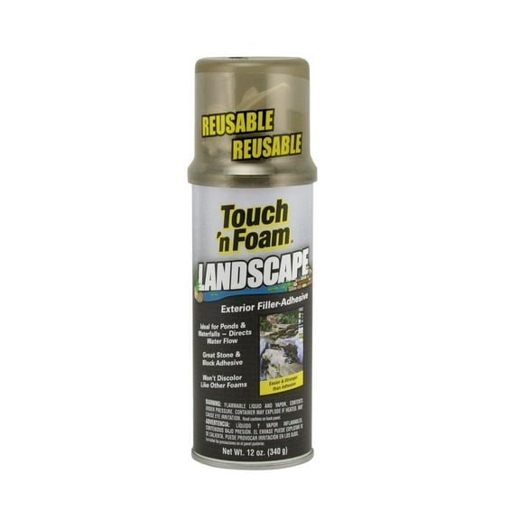 Dap 40440 12 Pack 12 oz. Touch 'n Foam Landscape Exterior Filler Adhesive, Black