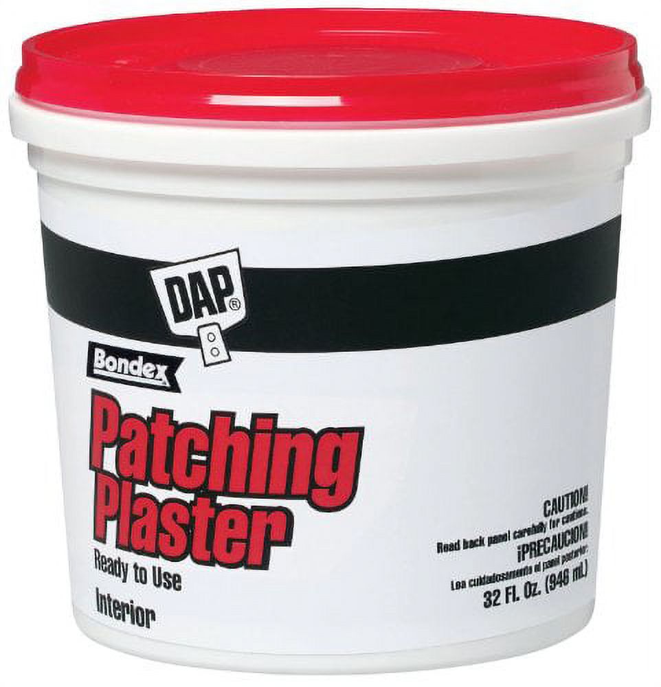 Dap 52084 Ready to Use Bondex Patching Plaster, 1 Qt, White, Each
