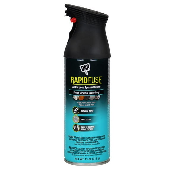 Dap 7079800114 Rapid Fuse All Purpose Spray Adhesive, 11-oz. - Quantity 1