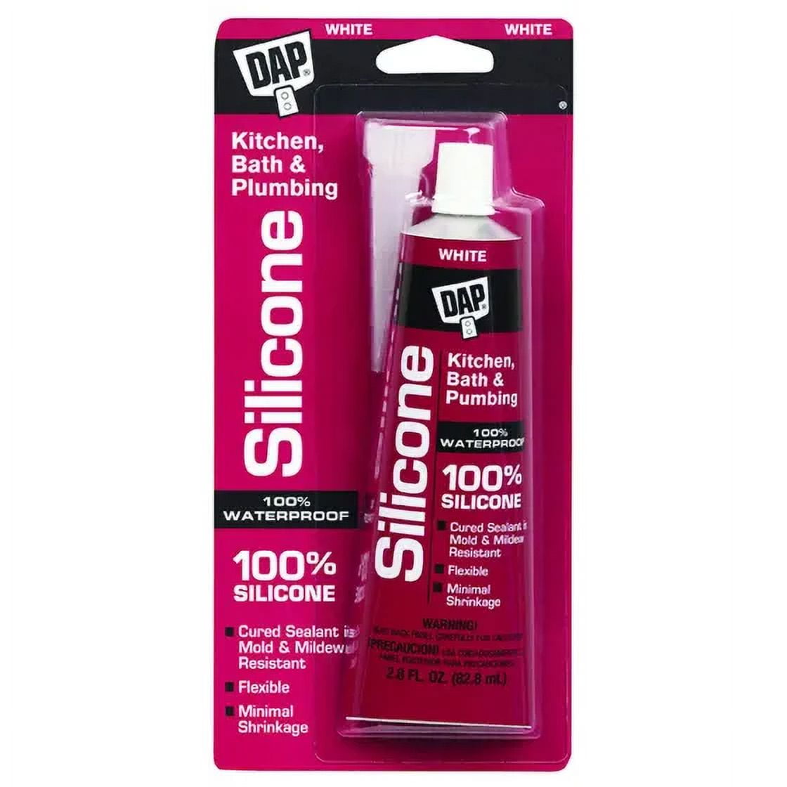 Dap 7079800750 White Silicon Bathtub Caulk, Each - Walmart.com