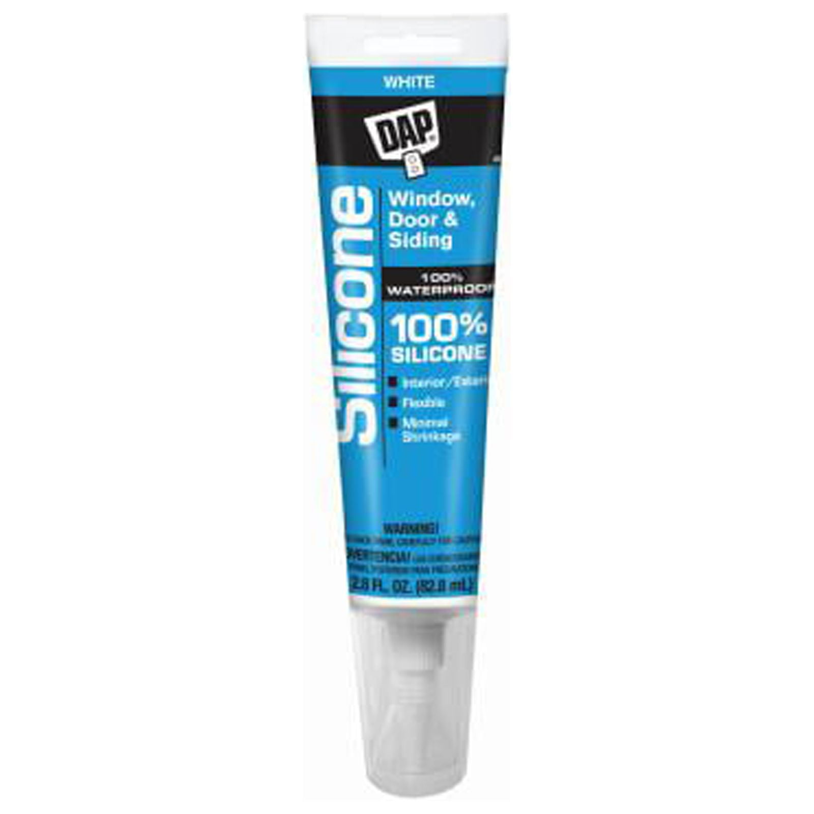 Dap 7079800753 Silicone Rubber Sealant, Clear, 2.8oz. Quantity 6