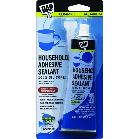 Dap 7079800755 Silicone Rubber Aquarium Sealant, Each