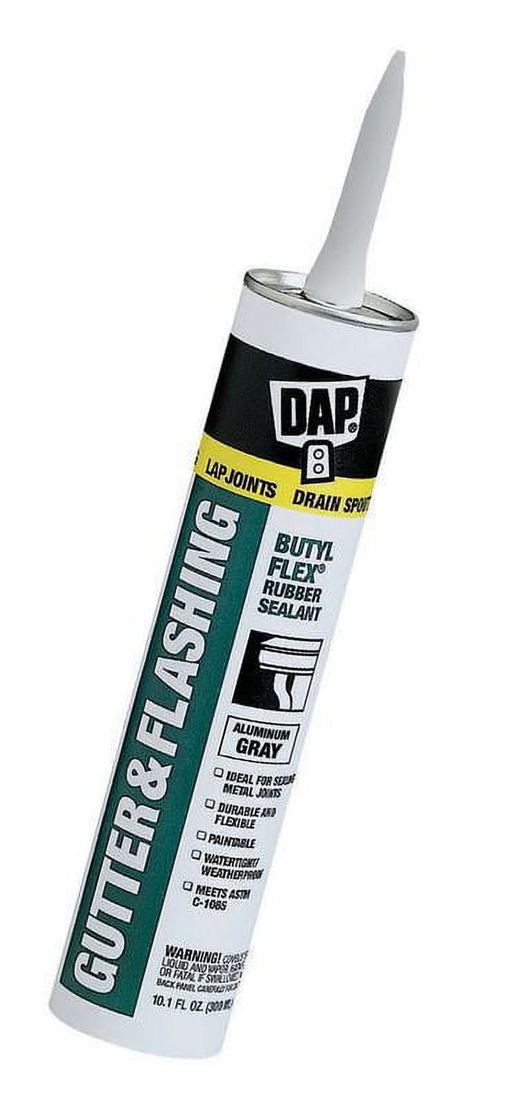Dap 7079818188 Gutter/Flashing Sealant, Aluminum Gray, 10.1oz