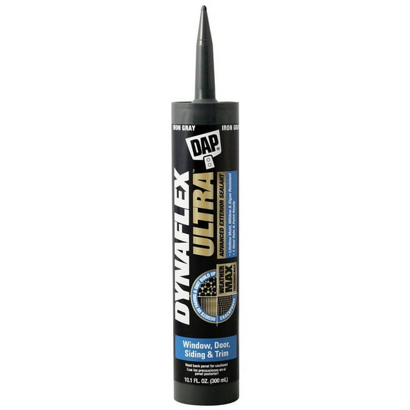 DAP DYNAFLEX ULTRA 7079818215 Advanced Exterior Sealant, Iron Gray, 40 to 100 deg F, 10.1 oz Cartridge