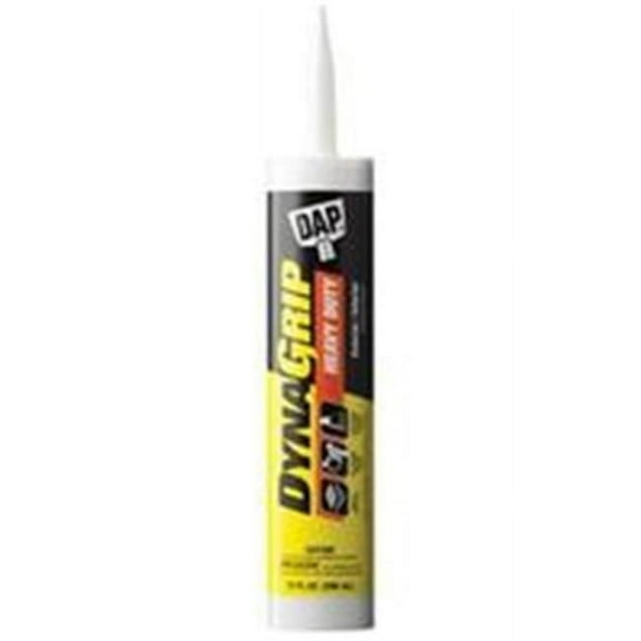 Dap 7185317 Heavy Duty Acrylic Latex Construction Adhesive 10 oz Tube 15 min Drying Paste Slight Tan Pack of 12