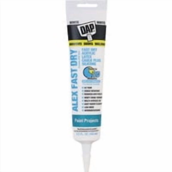 Dap Alex Fast Dry Siliconized Acrylic Latex Caulk - Pack of 9 Case Quantity Pack
