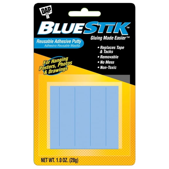 Dap Blue Stik Reusable Adhesive Putty-1 Ounce, 1 Pack