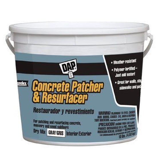 Dap Concrete Patch And Resurfacer Gray 10 Lb